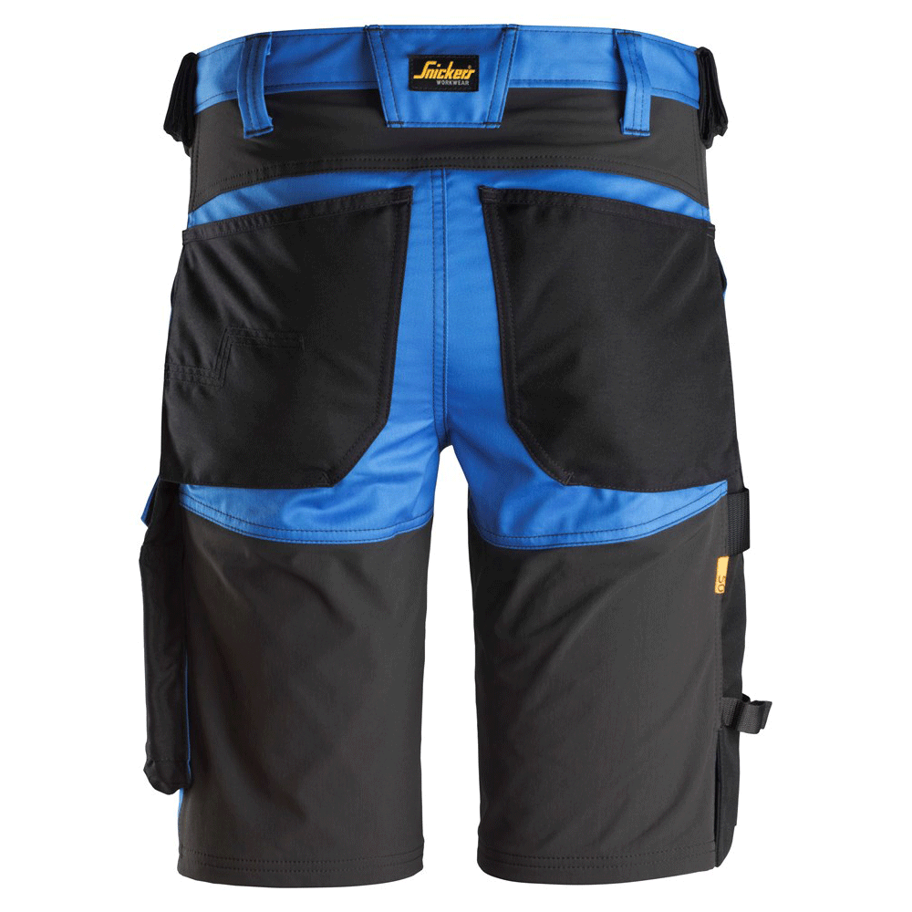 Snickers 6143 AllroundWork Stretch Shorts True Blue / Black / (48) - Waist Size 33"
