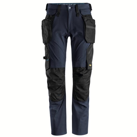 Snickers 6208 LiteWork, Detachable Holster Pocket Kneepad Work Trousers Navy Blue - 33" Waist, 35" Leg - Snickers Size 148