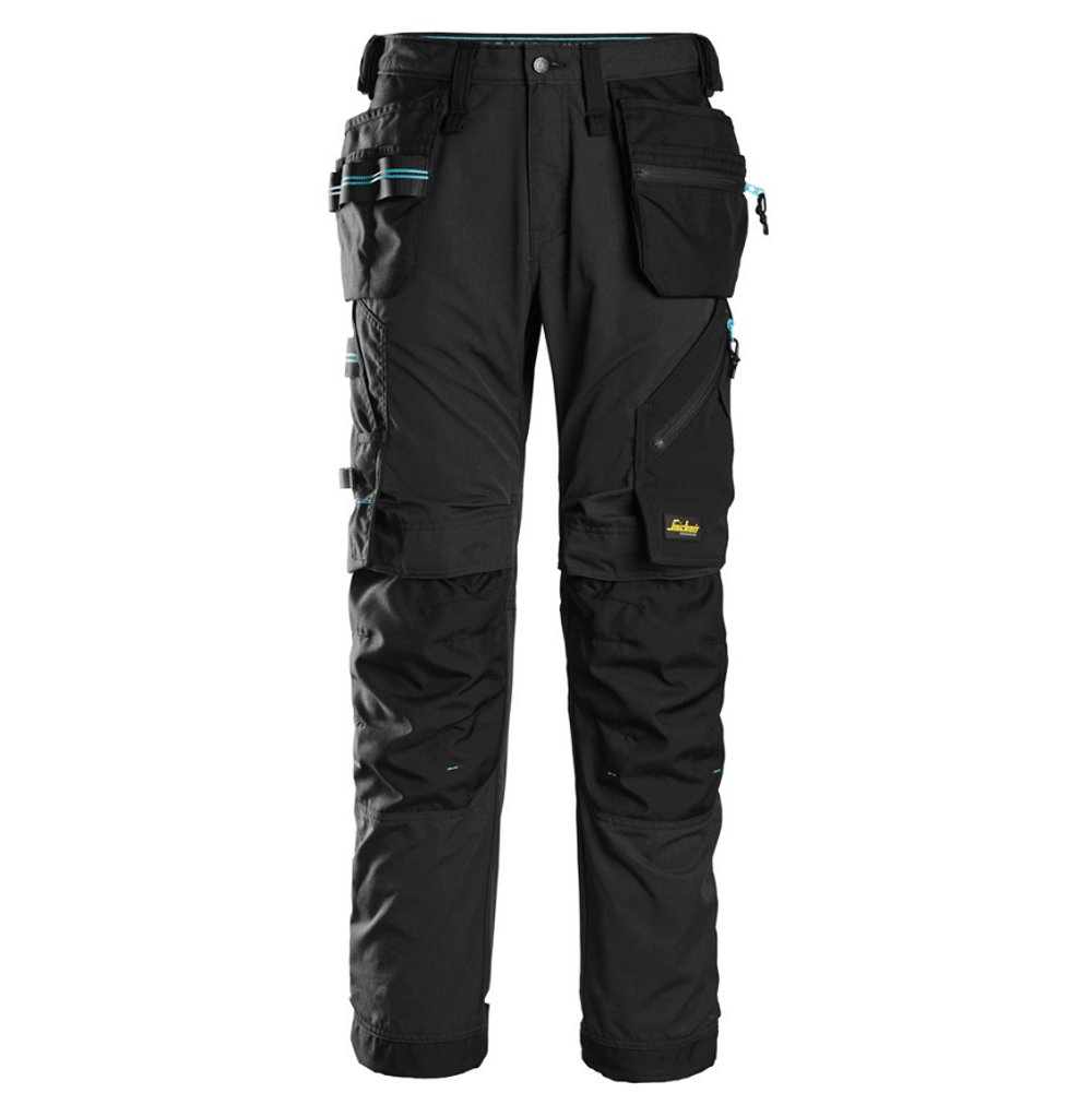 Snickers 6210 LiteWork, 37.5® Holster Pocket Work Trousers Black 38" Waist, 35" Leg
