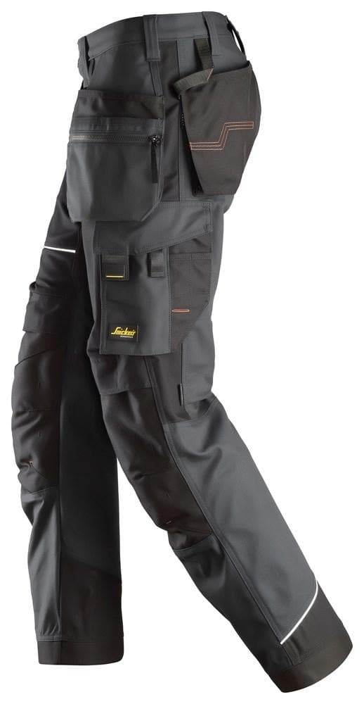 Snickers 6214 RuffWork, Canvas+ Holster Pocket Work Trousers Steel Grey