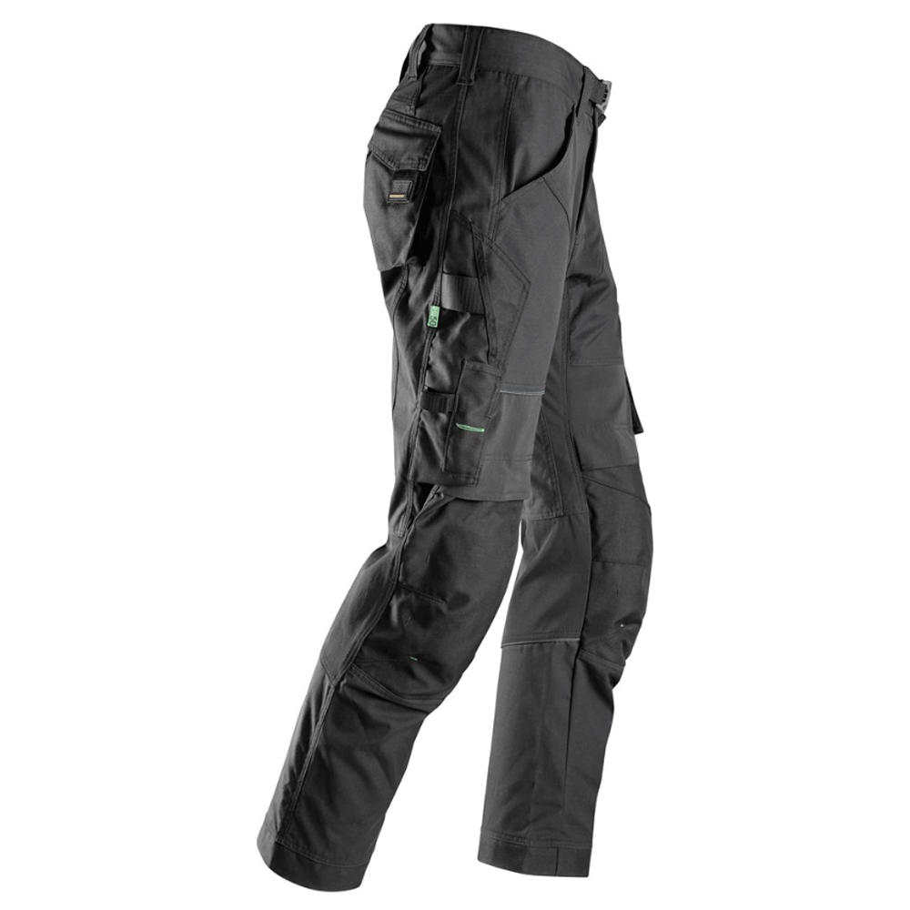Snickers 6903 FlexiWork Stretch Kneepad Work Trousers Black 30" Waist - 32" Leg - Snickers Size 44