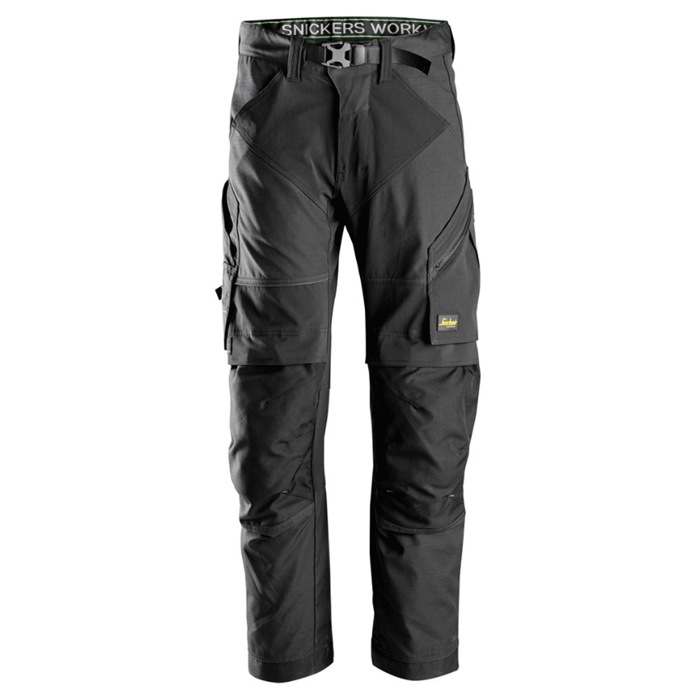 Snickers 6903 FlexiWork Stretch Kneepad Work Trousers Black, 41" Waist 30" Leg-Snickers 116