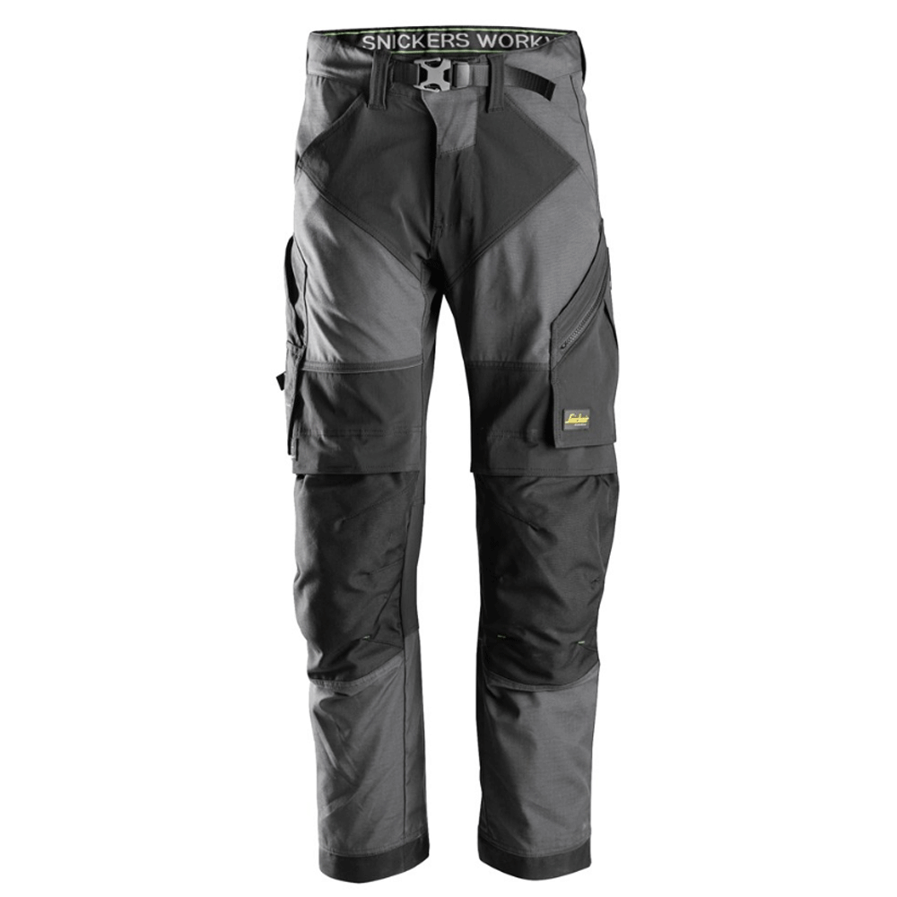 Snickers 6903 FlexiWork Stretch Kneepad Work Trousers Steel Grey