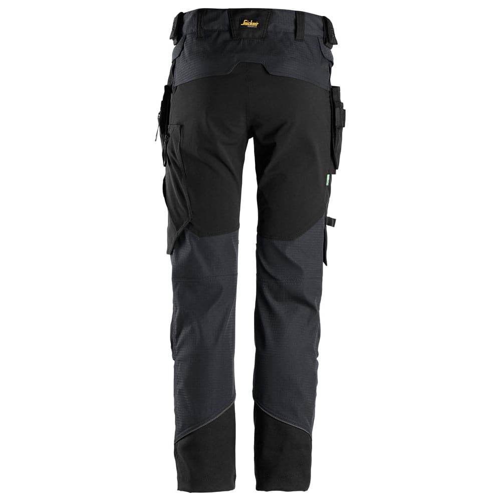 Snickers 6972  FlexiWork, Work Trousers+ Detachable Holster Pockets Black 38" Waist - 37" Leg