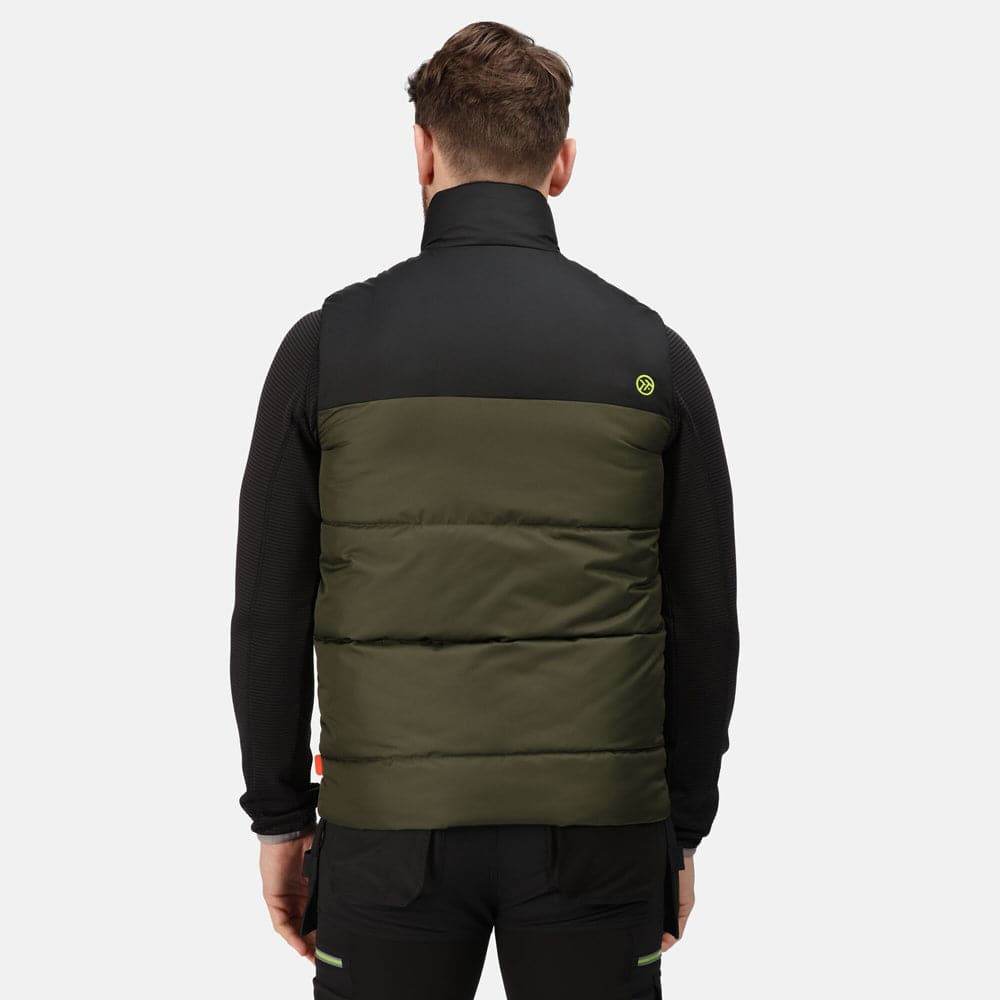 Regatta TRA870 Regime Insulated Bodywarmer Gilet Iron/Black Small