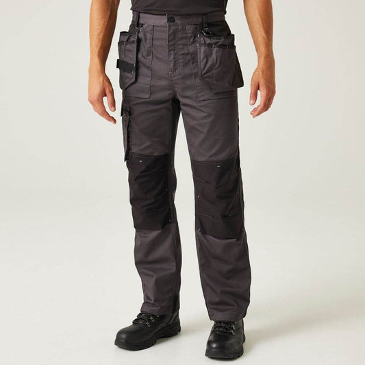 Regatta TRJ387 Incursion Holster Pocket Trousers Iron, 38" Waist Long Leg
