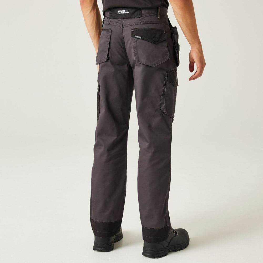Regatta TRJ387 Incursion Holster Pocket Trousers Iron, 38" Waist Long Leg