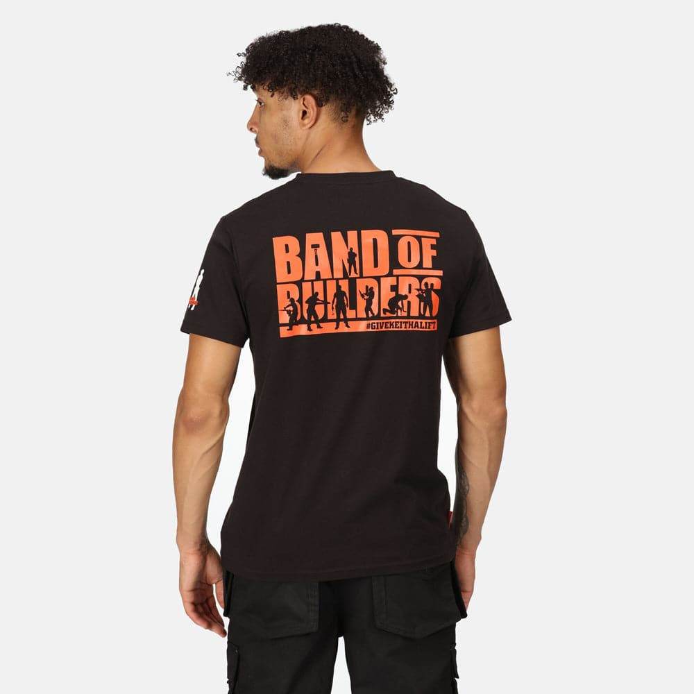 Regatta TRS206 Band of Builders Workwear T-Shirt Black Medium