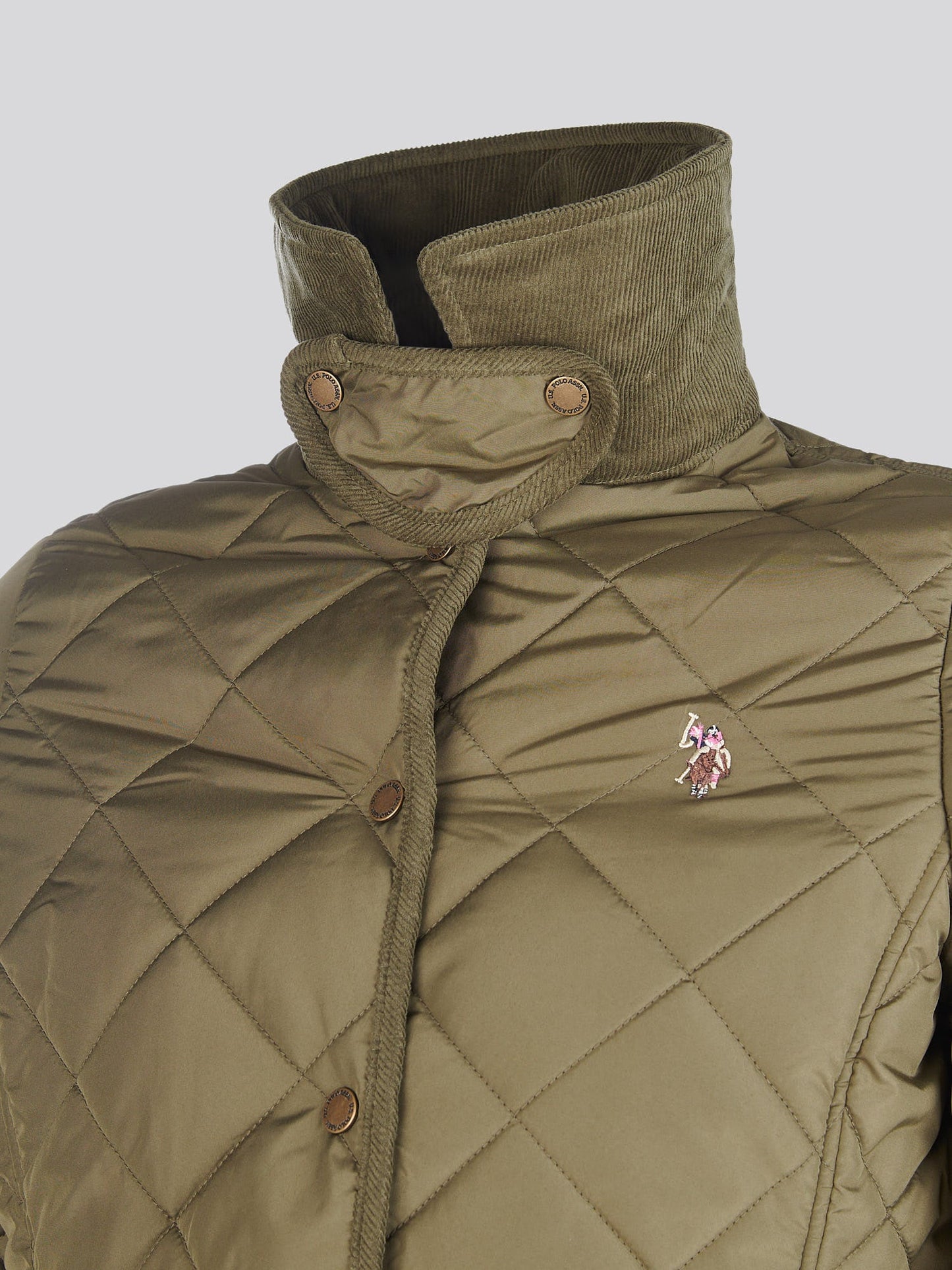 Womens Quilted Country Jacket in Kalamata Green