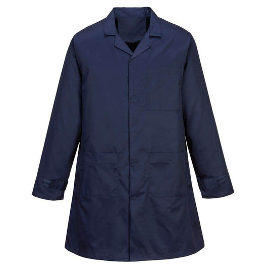 Portwest AS10 Anti-Static ESD Coat Navy XL