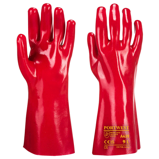 Portwest A435 Grip 12 PVC Gauntlet 35cm
