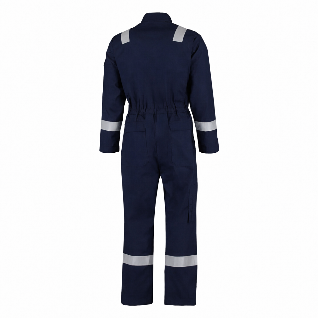 Pioner Lightweight Riggmaster Flame Retardant Anti-Static Coverall – 220gsm Navy Blue (Riggfras)